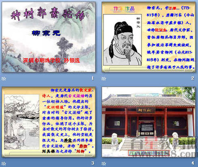《種樹郭橐駝傳》PPT圖文設(shè)計制作方案